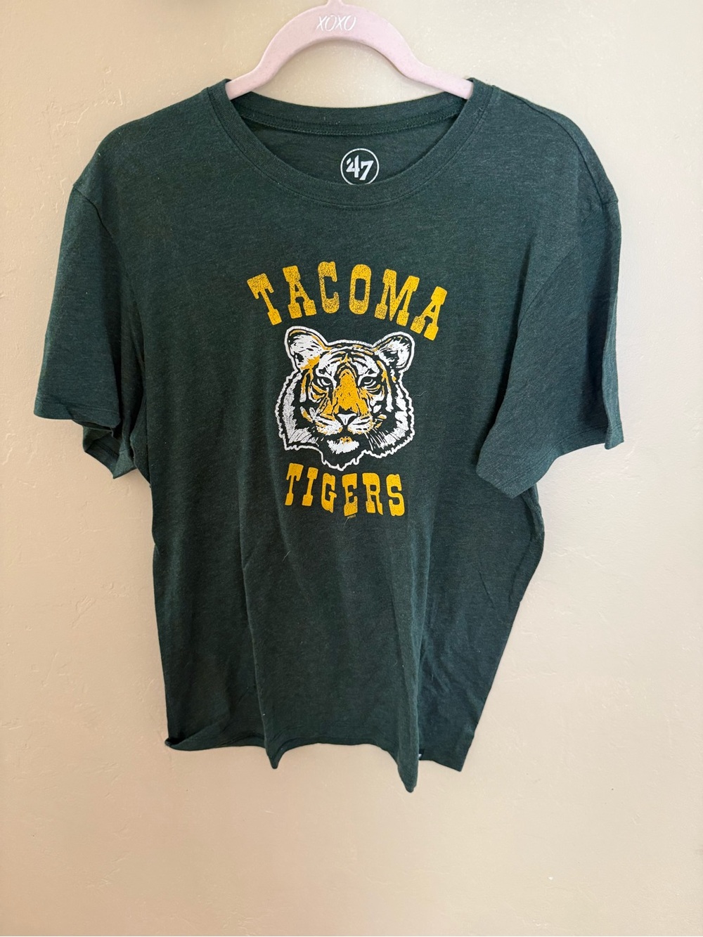'47 Black Graphic Tee with Tacoma Tigers Print - Picture 2 of 4